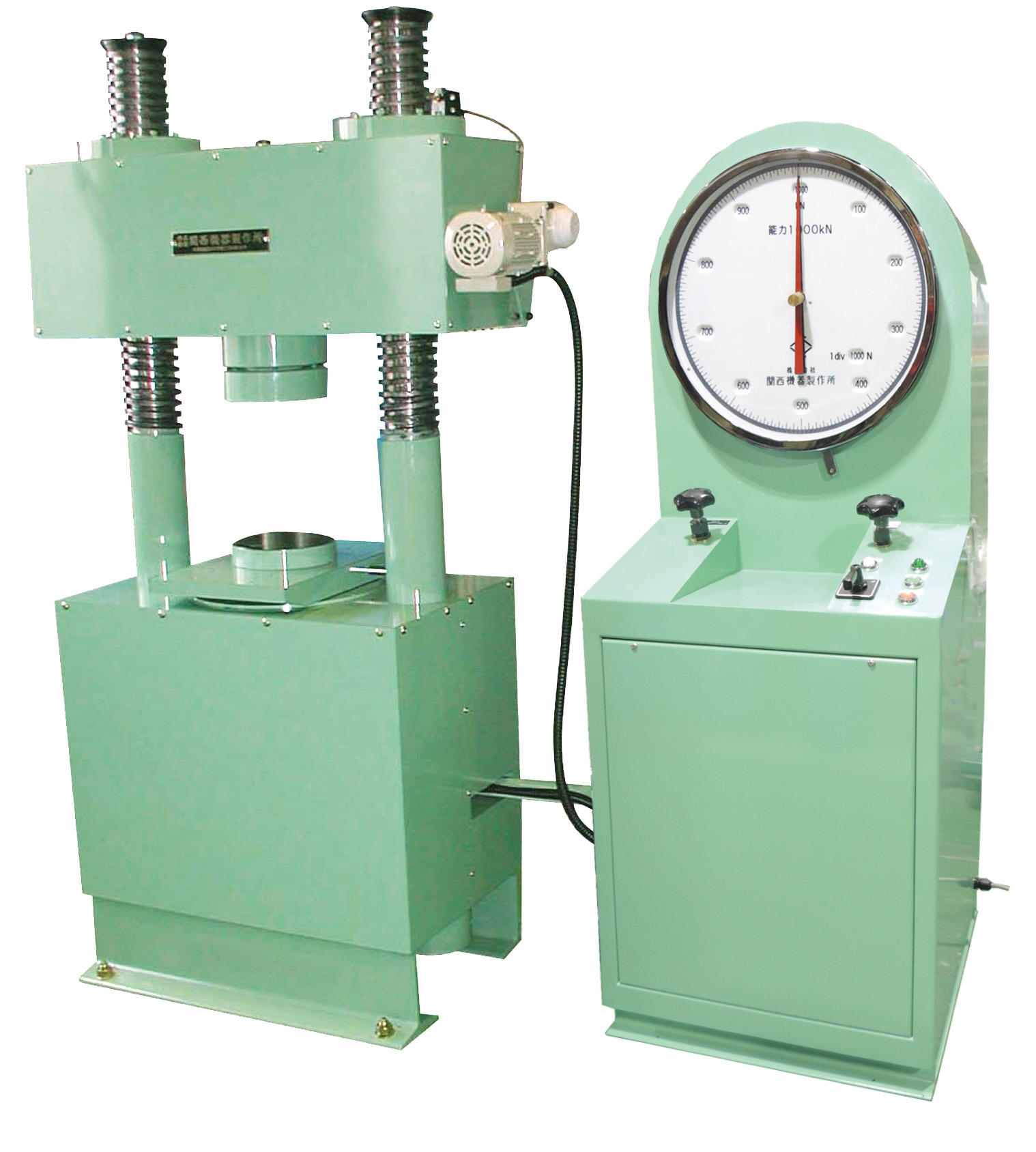 アムスラー式コンクリート圧縮試験機 A：1000kN B：2000kN 