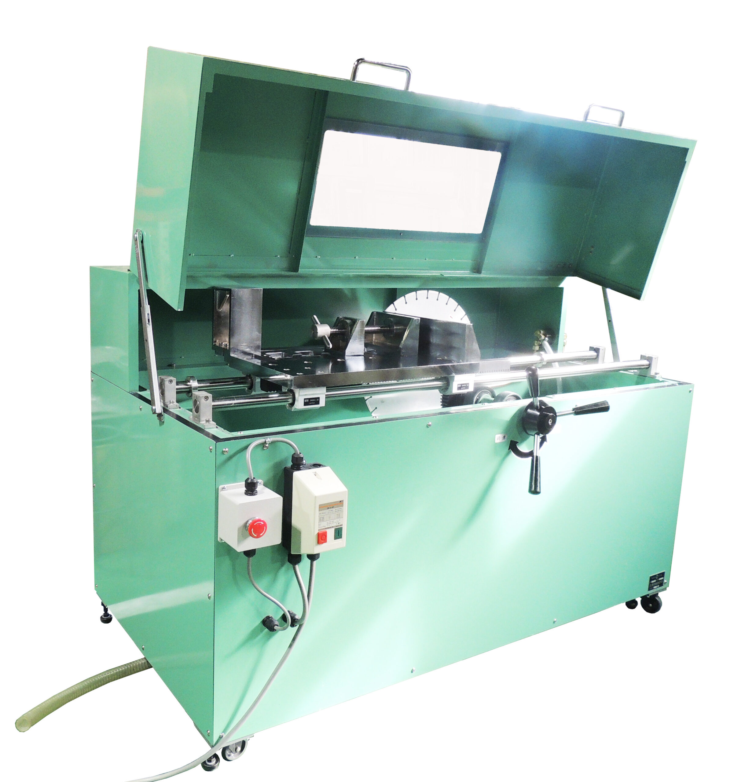 コンクリート供試体切断機　供試体寸法　W350ｘD350ｘH150