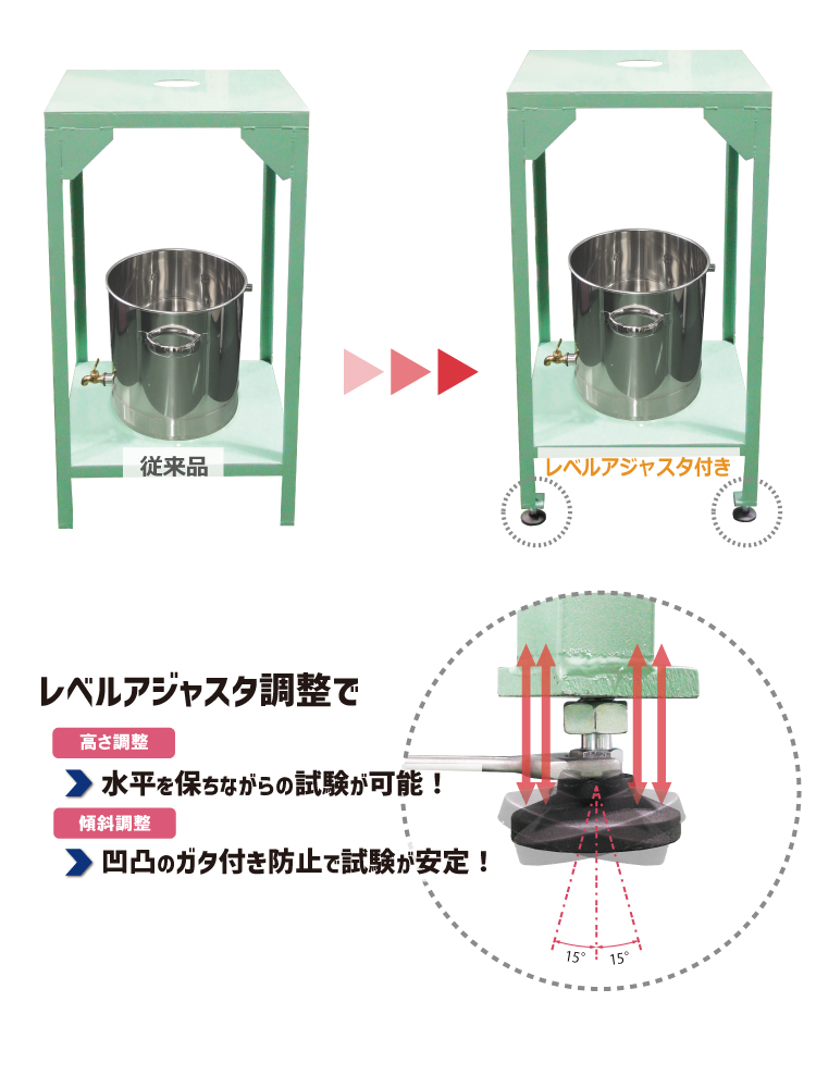 contents-レベルアジャスター付架台-